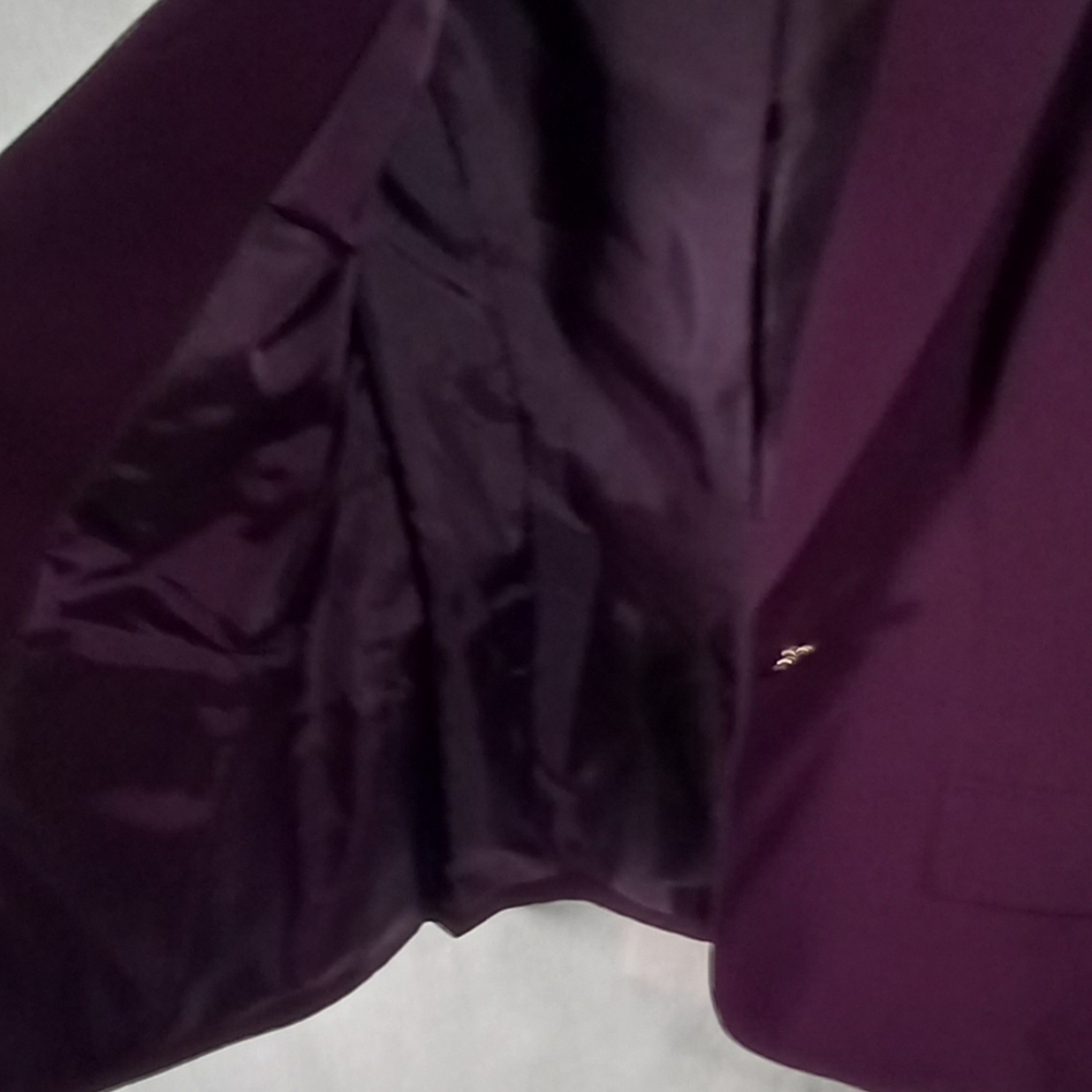 Calvin Klein Plum Single Button Blazer Size 12 - image 4